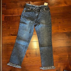High rise fancy jeans